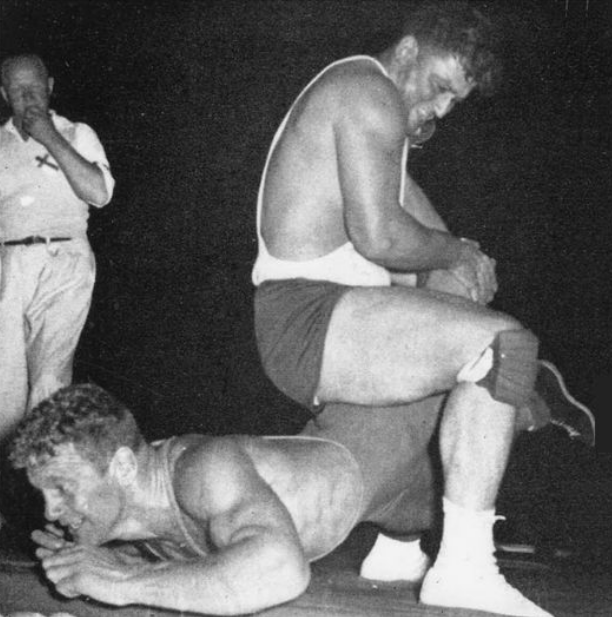 Bill Kerslake wrestling