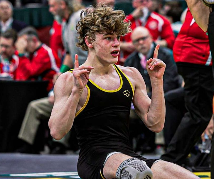 Karson Brown St. Edward wrestling